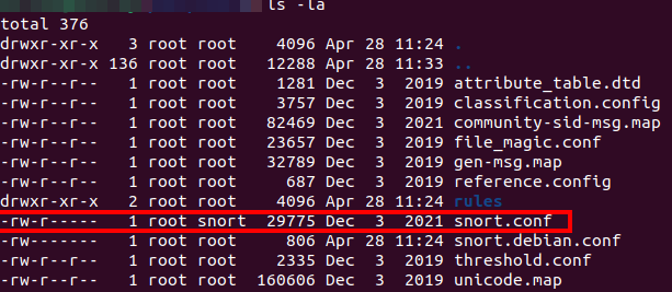 snort config